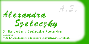 alexandra szeleczky business card